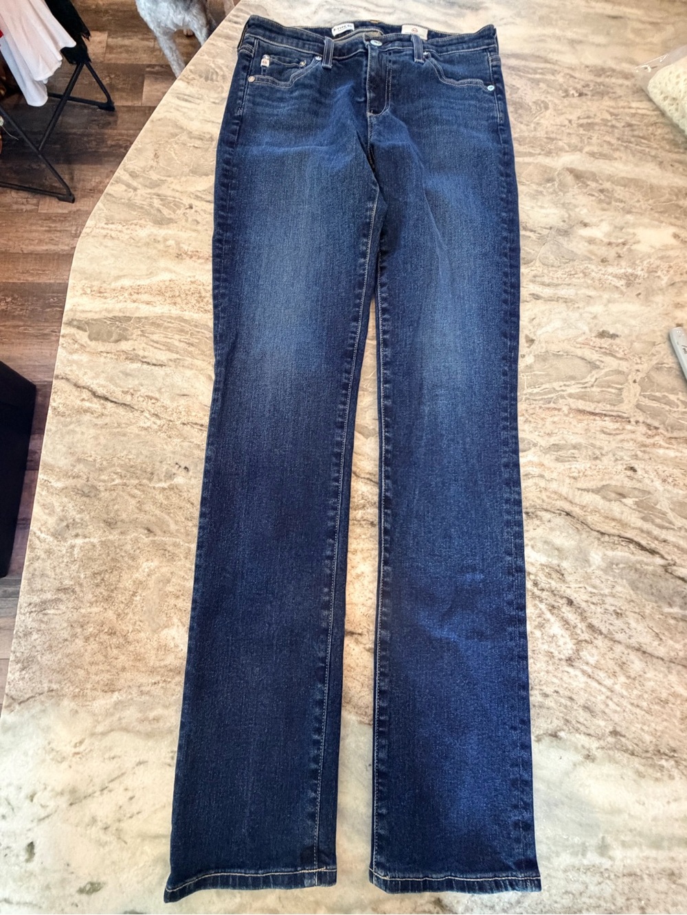 AG Adriano Goldschmied B-Type 03 Straight Jeans 27x32 Dark Wash Made USA
